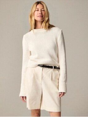 J.Crew Heritage cotton Rollneck™ sweater Ivory